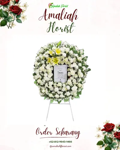 Krans Bunga Duka Cita matraman